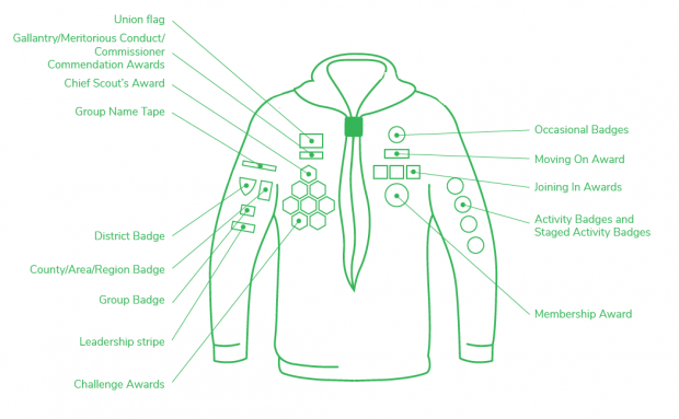 Cub Badge Positions