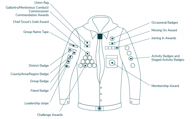 Scout Badge Positions